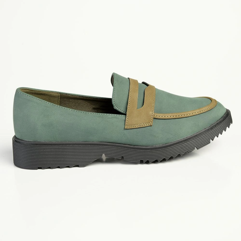 Madison Piper Slip On Brogue - Emerald Green Alden Brogues