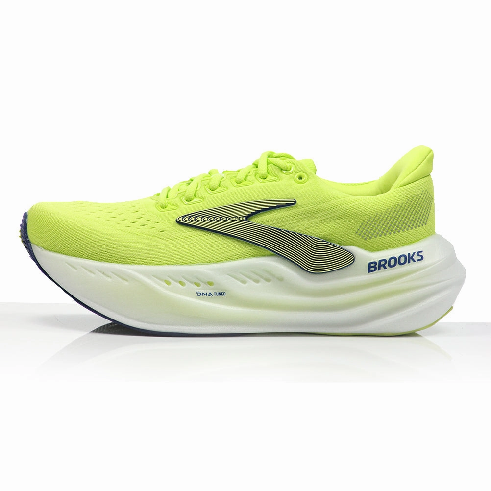 Running Shoes For Overpronators Brooks Glycerin Max Men's Running Shoe - Lime/Navy Peony/White