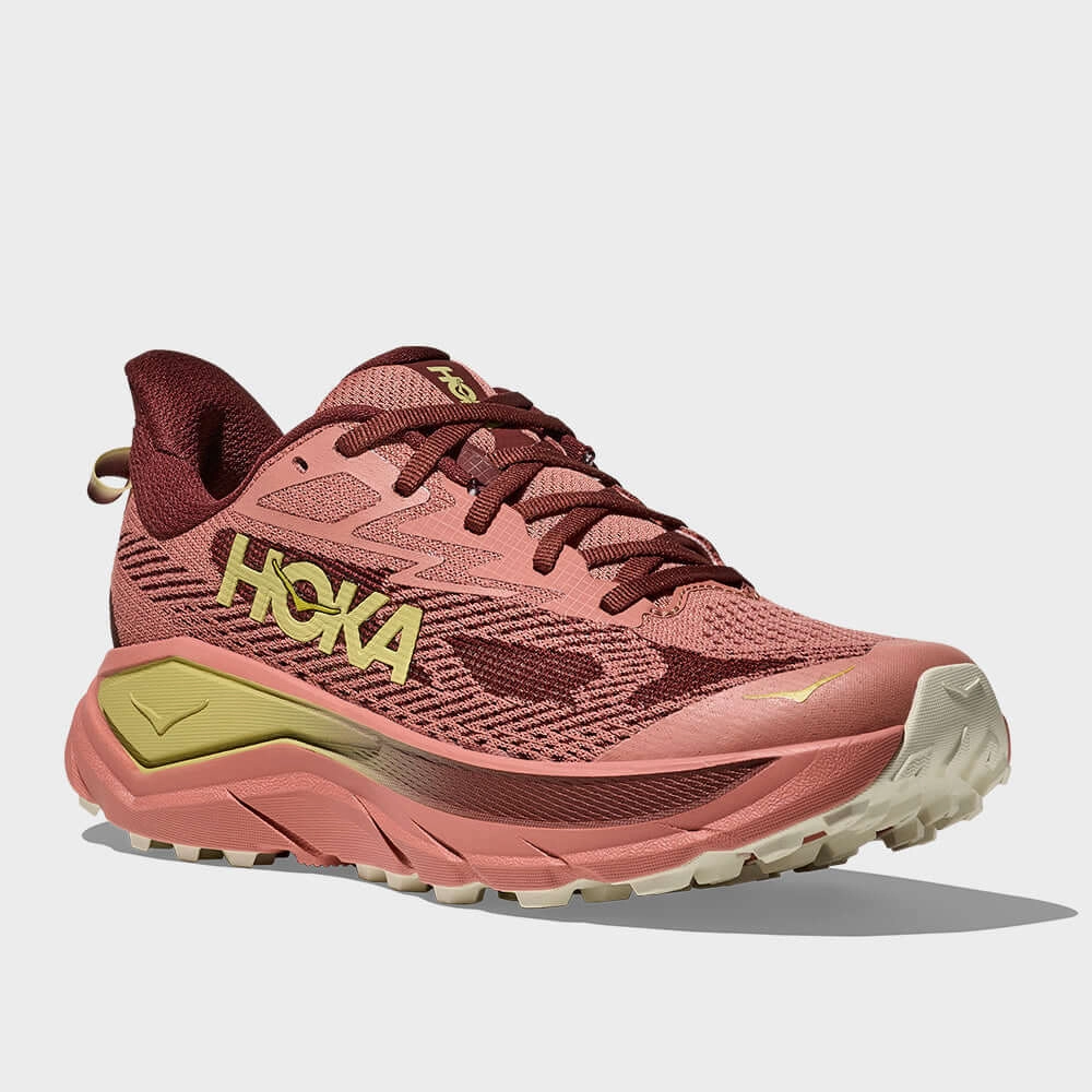 Hoka Womens Challenger 8 Trail Running Shoes Pink Carbon Trail Shoe