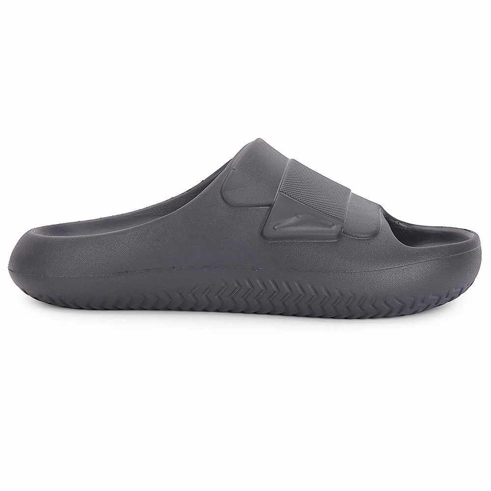 Berk Slippers A-HA Dark Grey Casual Slides For Men DREAMWALKM By Liberty