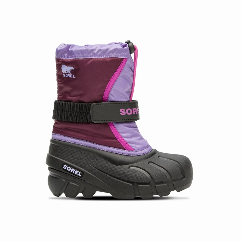Kid's Preschool Youth Flurry Purple Dahlia/Paisley Purple Iceface Snow Boots