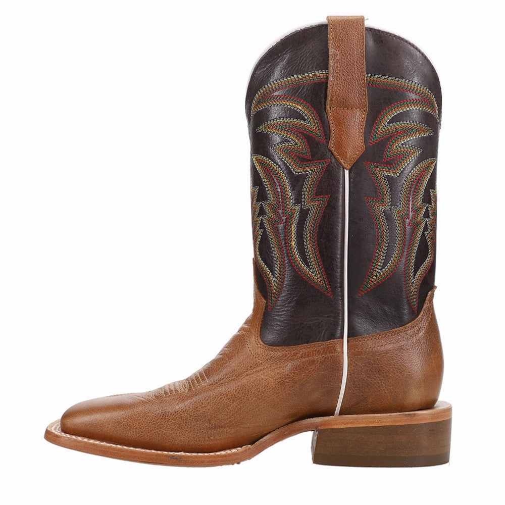 Hunting Boots For Sale Goat Embroidered Wide Square Toe Cowboy Boots