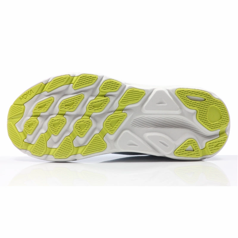 Good Support Running Shoes Hoka One One Clifton 9 Men's 2E Wide Fit Running Shoe - Ice Water/ Evening Primrose