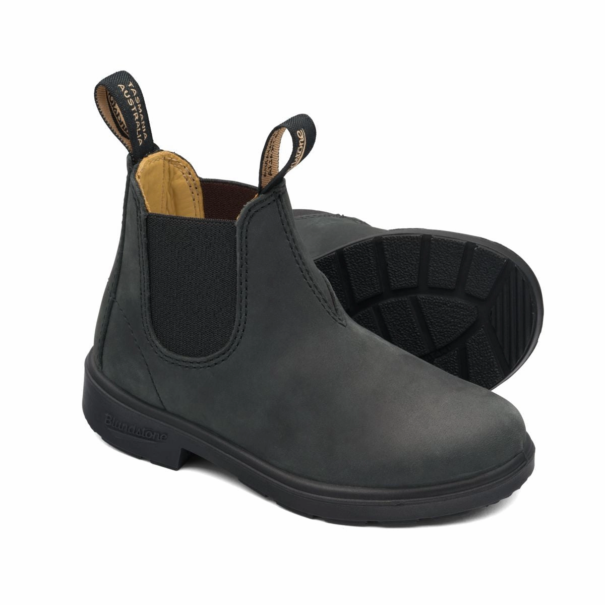 Cleated Chelsea Boots 1325 Kids Rustic Black (Size 7UK-3UK; whole sizes)