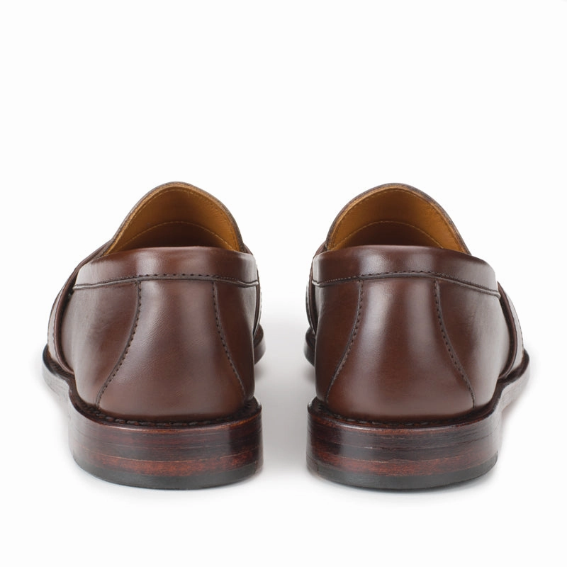 Como Loafers Weltline Penny Loafers - Dark Brown Calf