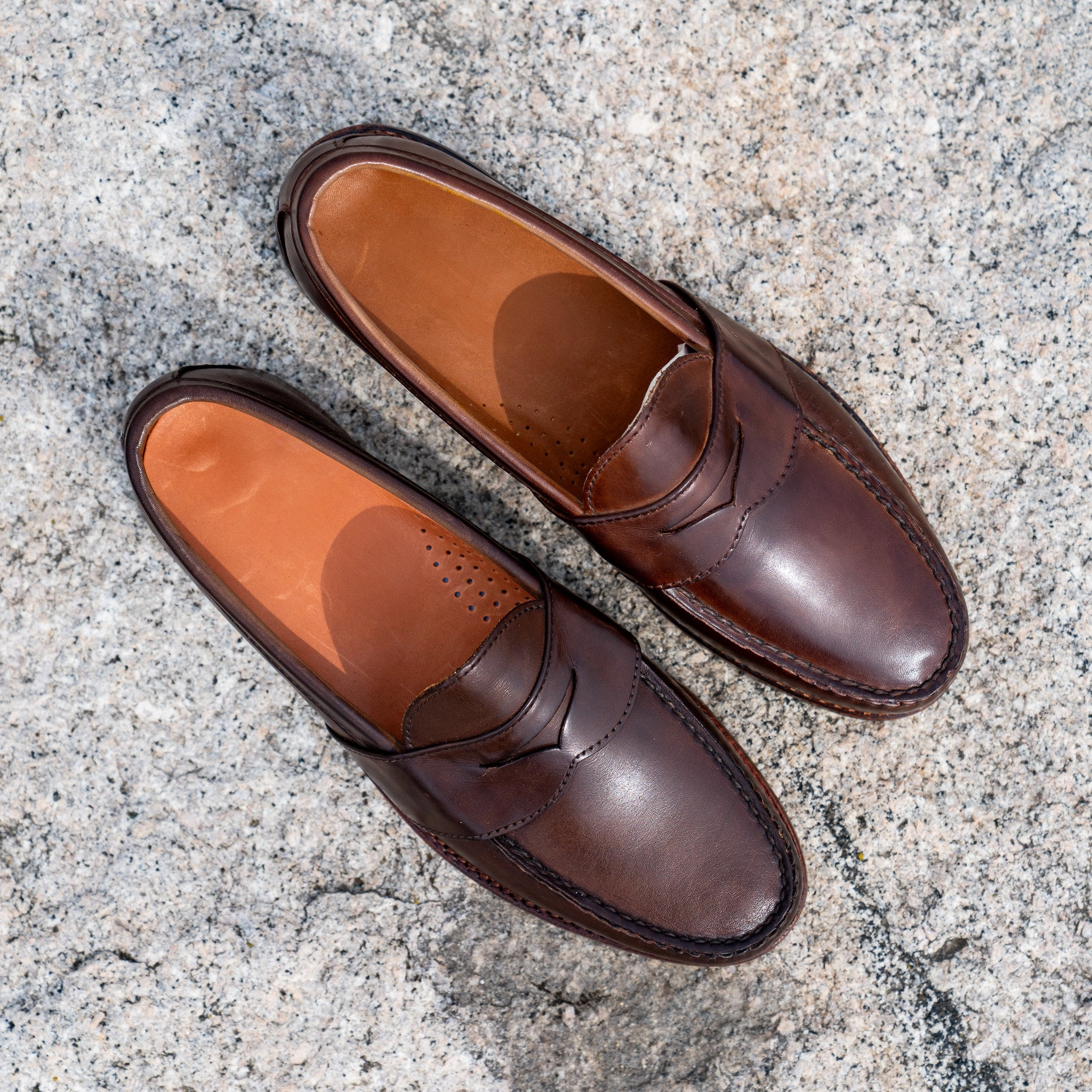 Greats Loafers Weltline Penny Loafers - Dark Brown Calf