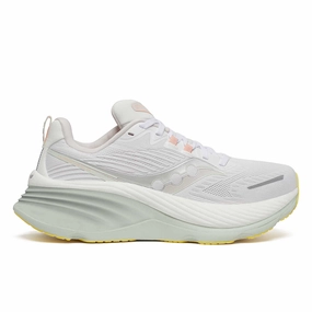 Women's Saucony Hurricane 24 (White/Foam) Best On Cloud Shoe For Cross Training