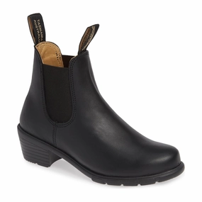 Fur-lined Chelsea Boots Blundstone Women's 1671 Heel Boots - Black
