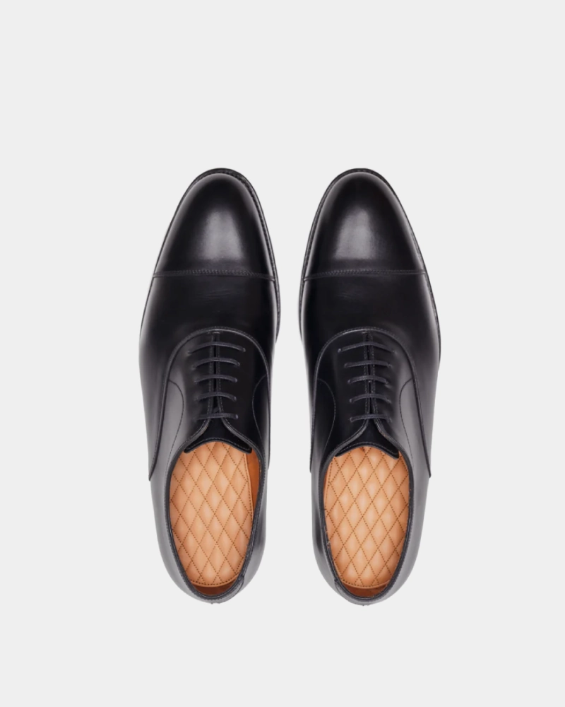 Black Cap Toe Oxford Dress Shoe Colored Oxfords