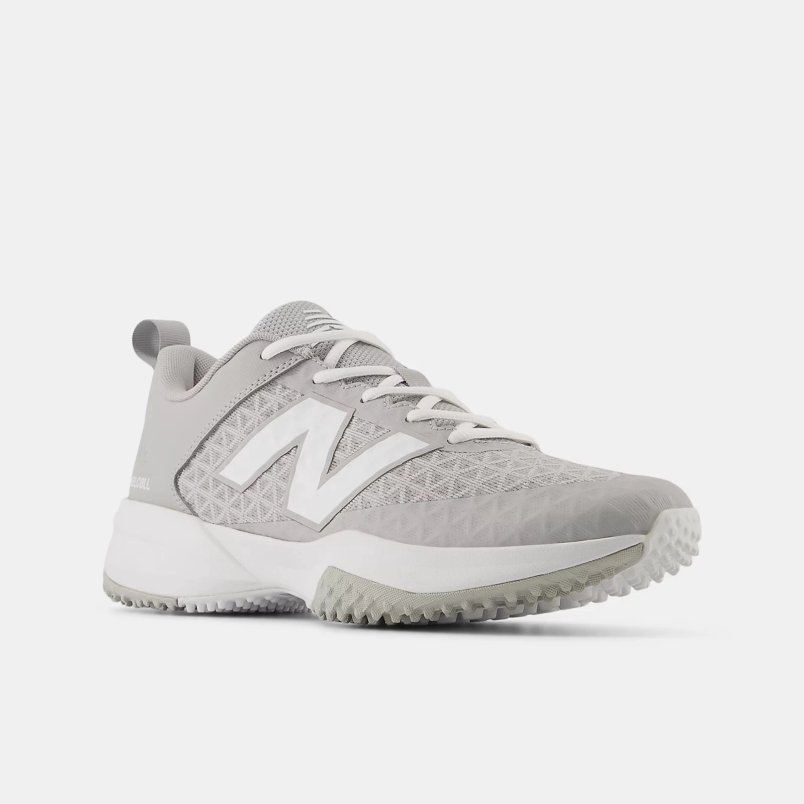 New Balance Men's Fuelcell 4040 v8 Turf Baseball Shoes - Grey/White - T4040TG8 New Balance True To Size