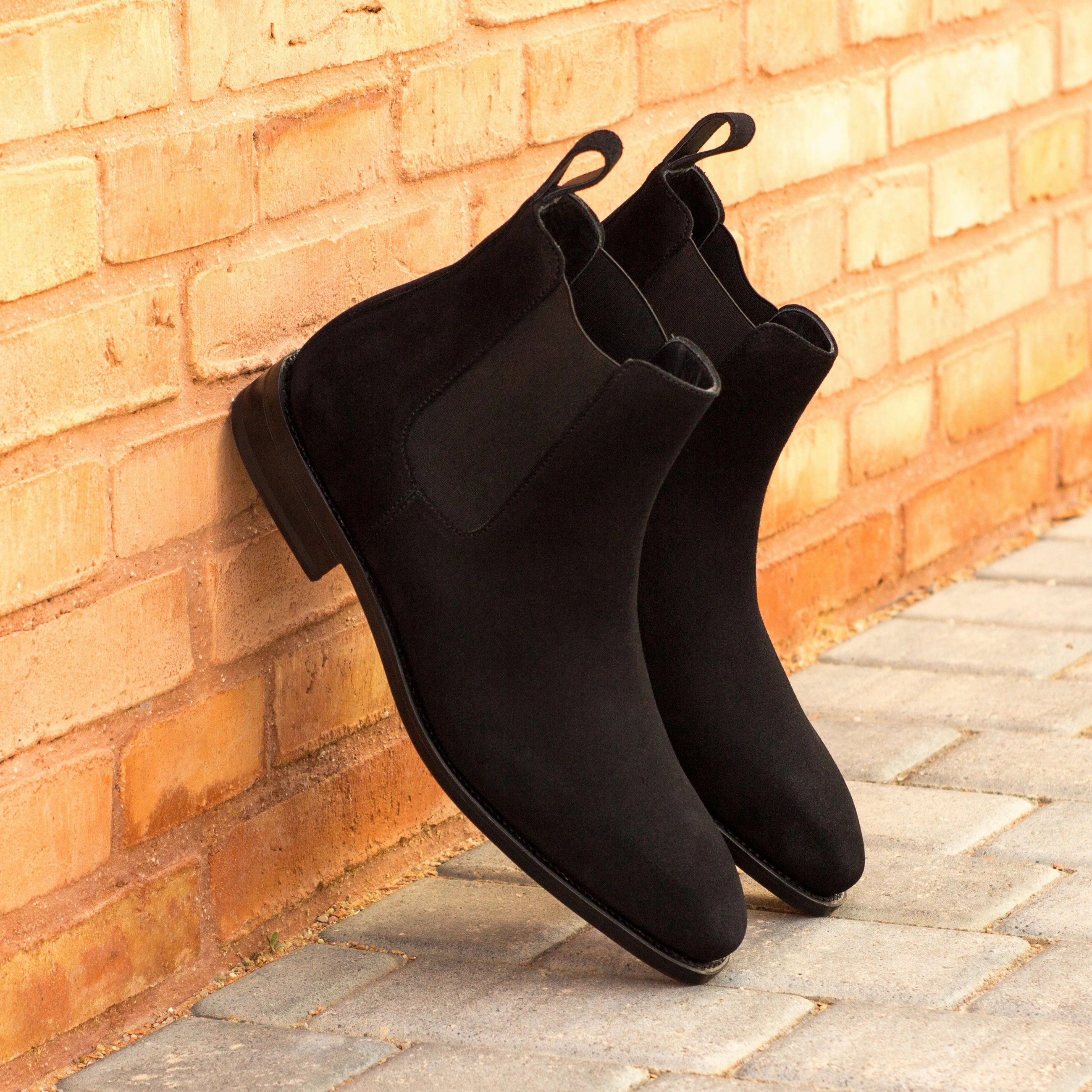 Black Suede Chelsea Boots Rough Out Chelsea Boots
