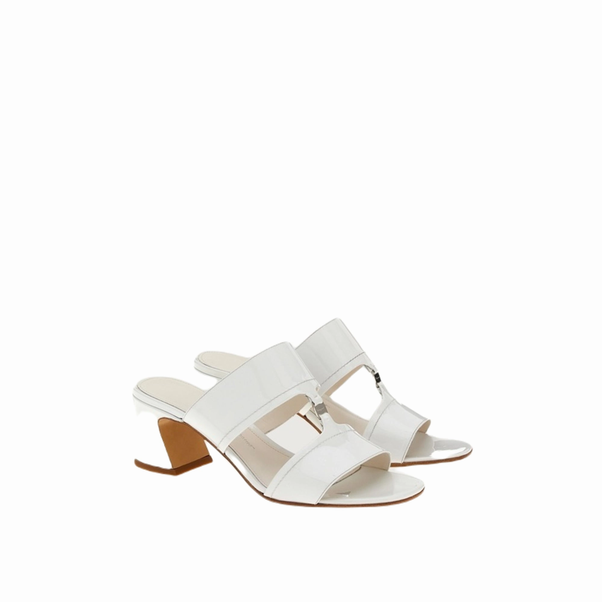 High Sandals Ferragamo Tot 55 Women's Sandals White
