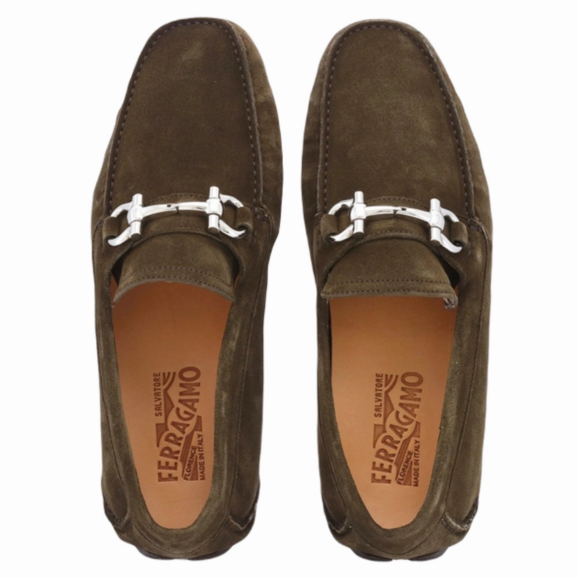 Loafers Bit Ferragamo Parigi Eco Men's Driving Loafers Green