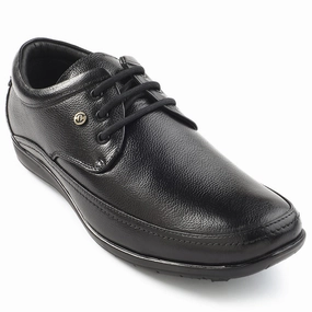 Lace Up Basketball Shoes Healers Black Formal Lacing Derby Shoes For Men HA1-12 By Liberty