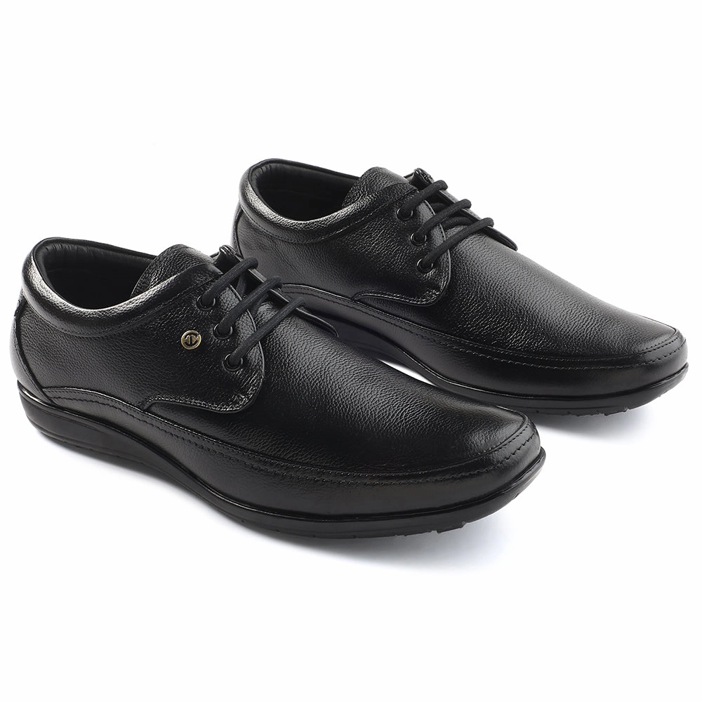 Healers Black Formal Lacing Derby Shoes For Men HA1-12 By Liberty Derby Lace-up Shoes