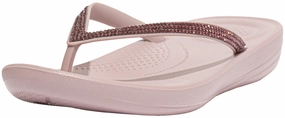FitFlop Women's iQushion Sparkle Ergonomic Flip-Flop Sandal Floatie Flip Flops