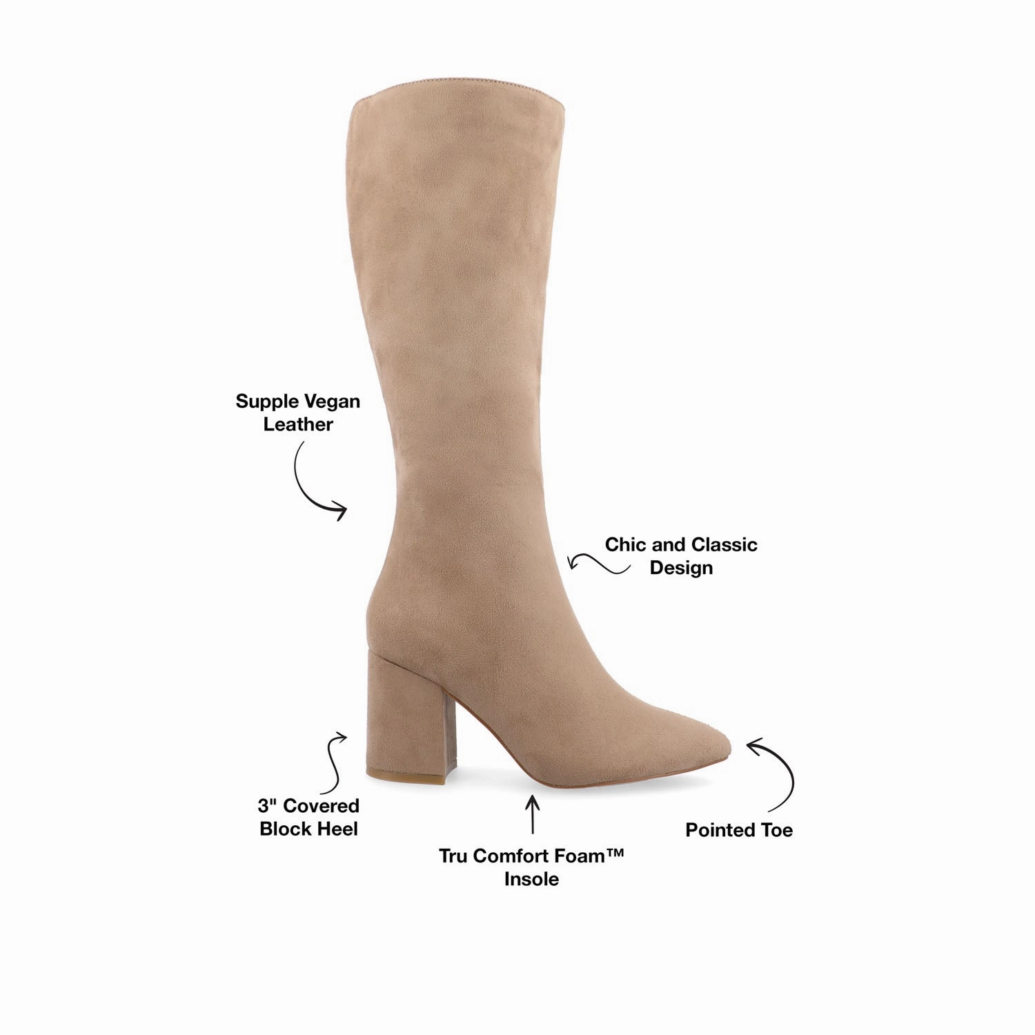AMEYLIA KNEE-HIGH BOOTS Suede Knee High Boot