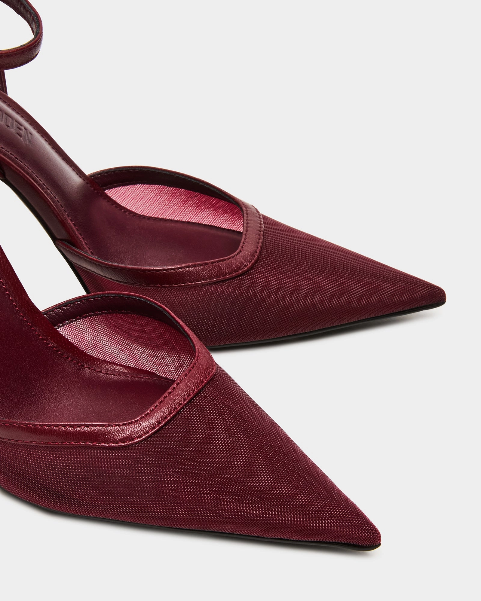 Unusual High Heels ALLIANCE MESH BURGUNDY