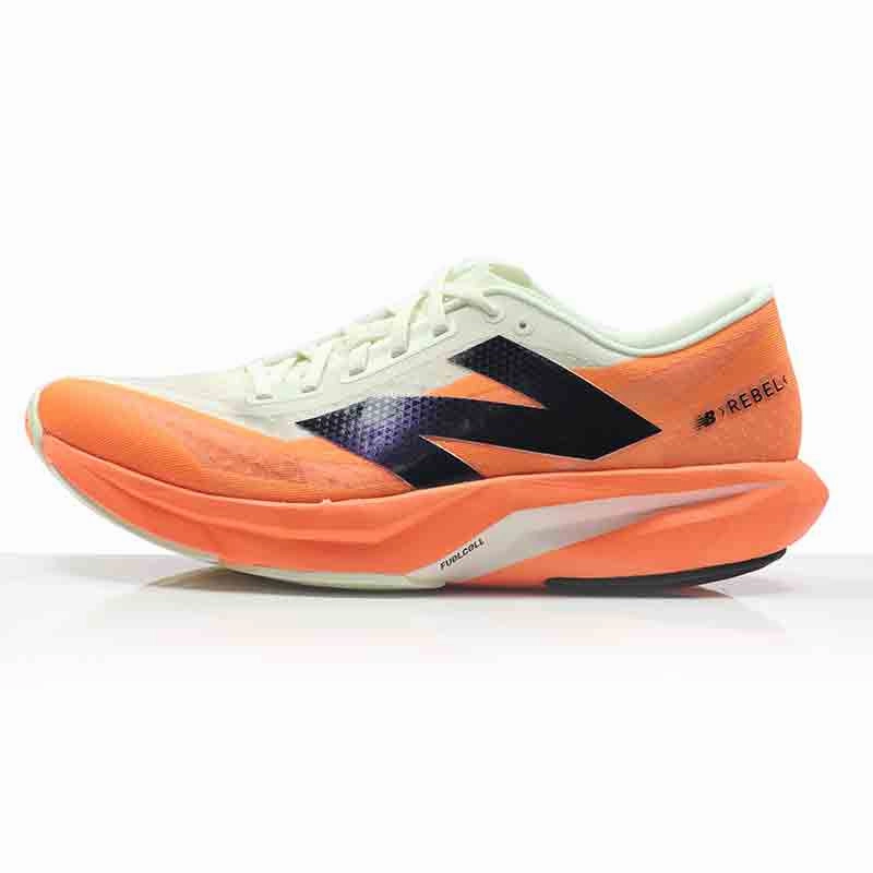Street Running Shoes New Balance FuelCell Rebel v4 Men's Running Shoe - Hot Mango/Angora/Black