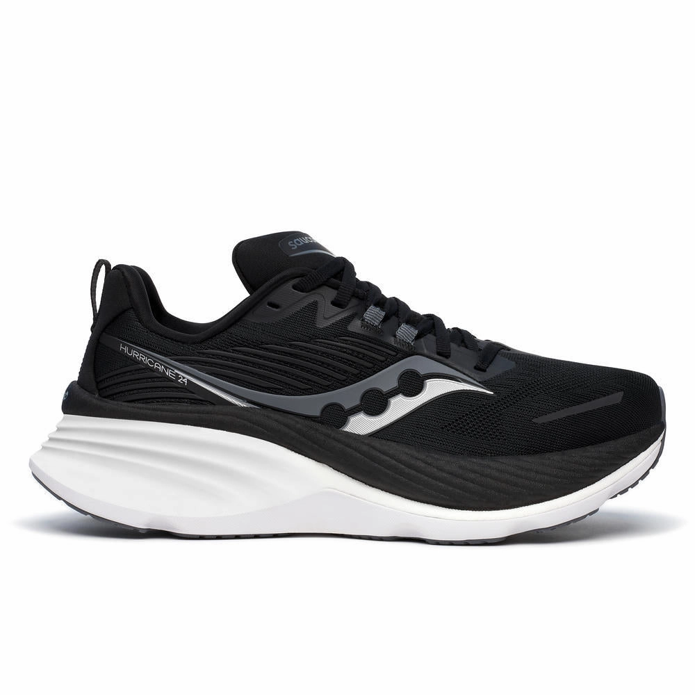 Women's Saucony Hurricane 24 (Black/Carbon) H St 20 Training Shoes