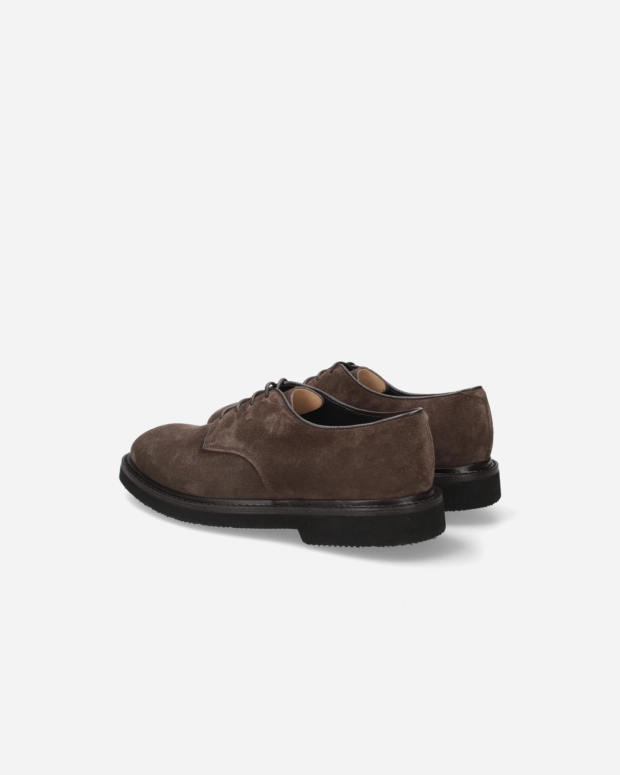 Brown Suede Leather Laced Shoes 32310F Hurley Lace Up Shoe