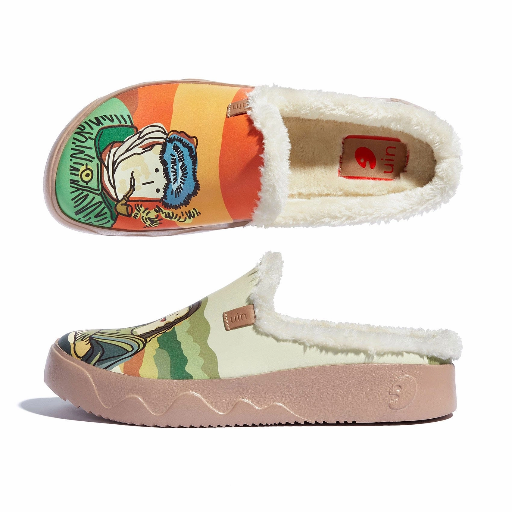Van Gogh and Mona Lisa 2 Fuerteventura VII Men Beachy Sandals