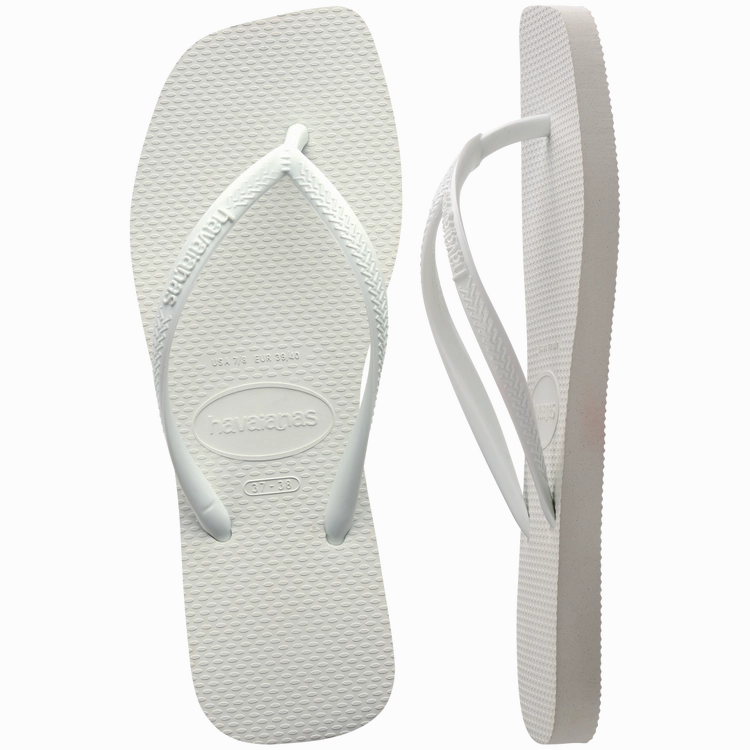 Flip Flop Tv Show HAVAIANAS SLIM SQUARE  - WHITE