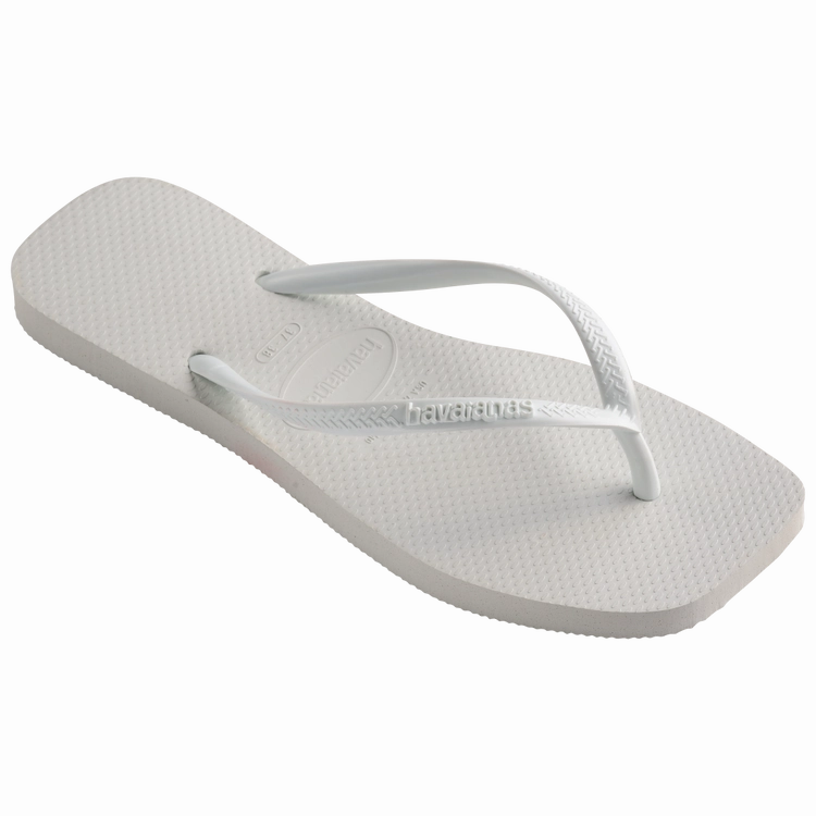 Flip Flops Australian HAVAIANAS SLIM SQUARE  - WHITE