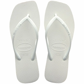 HAVAIANAS SLIM SQUARE  - WHITE Zebra Flip Flops