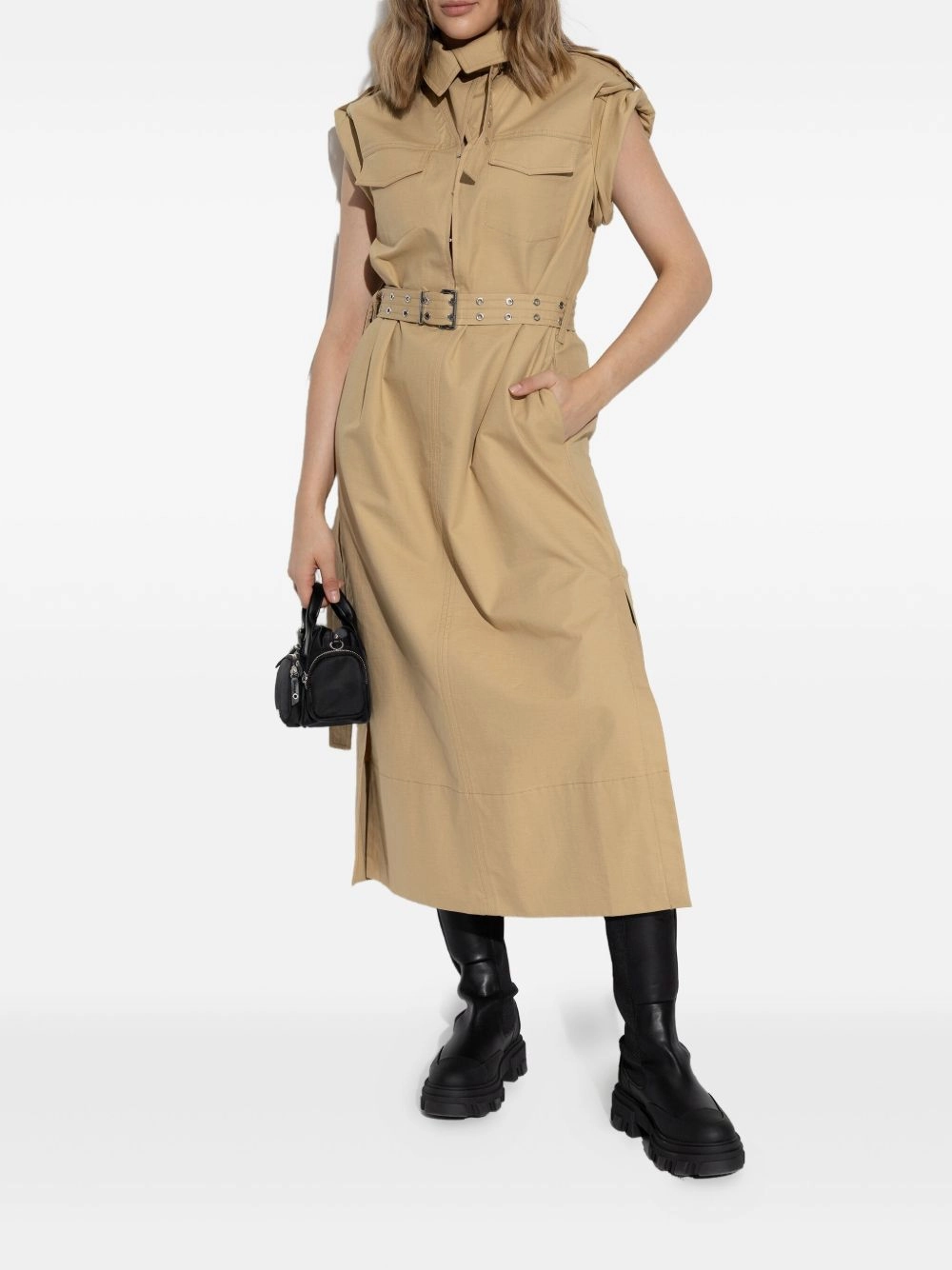 Ganni Women's Boots Leather Waterproof Chelsea Boots