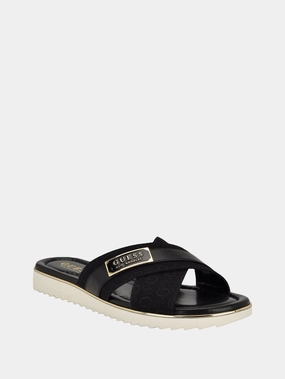 Keyes Crisscross Logo Slides Vuori Slippers
