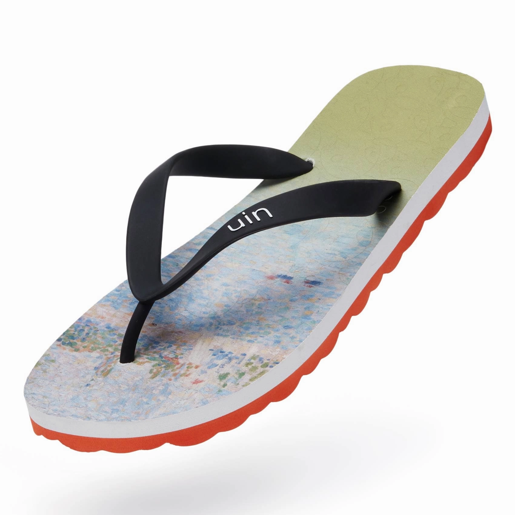 Stud Flip Flops Georges Seurat The Seine seen from La Grande Jatte Blanes Men