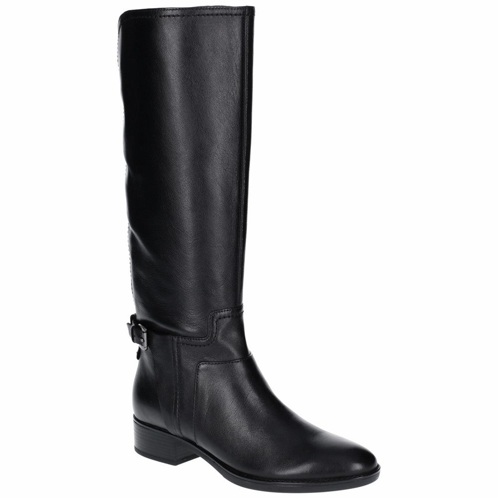 Geox Felicity Long Boot Dune Leather Knee High Boots