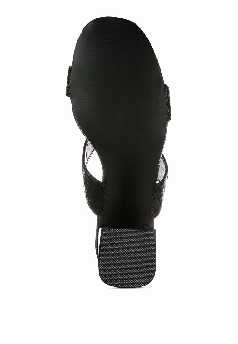 giblet metallic slip on block heels Bootcut Jeans With High Heels