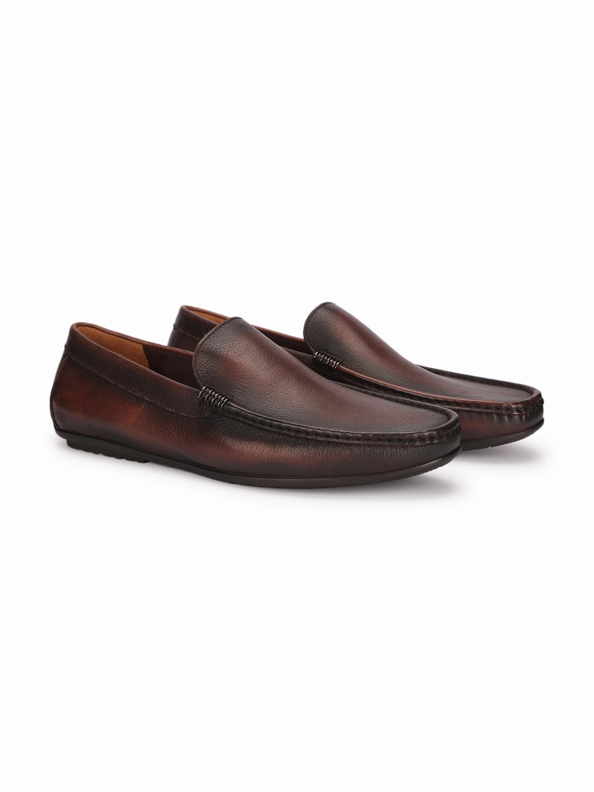 Mario Premium Leather Loafers Loafers With Soles
