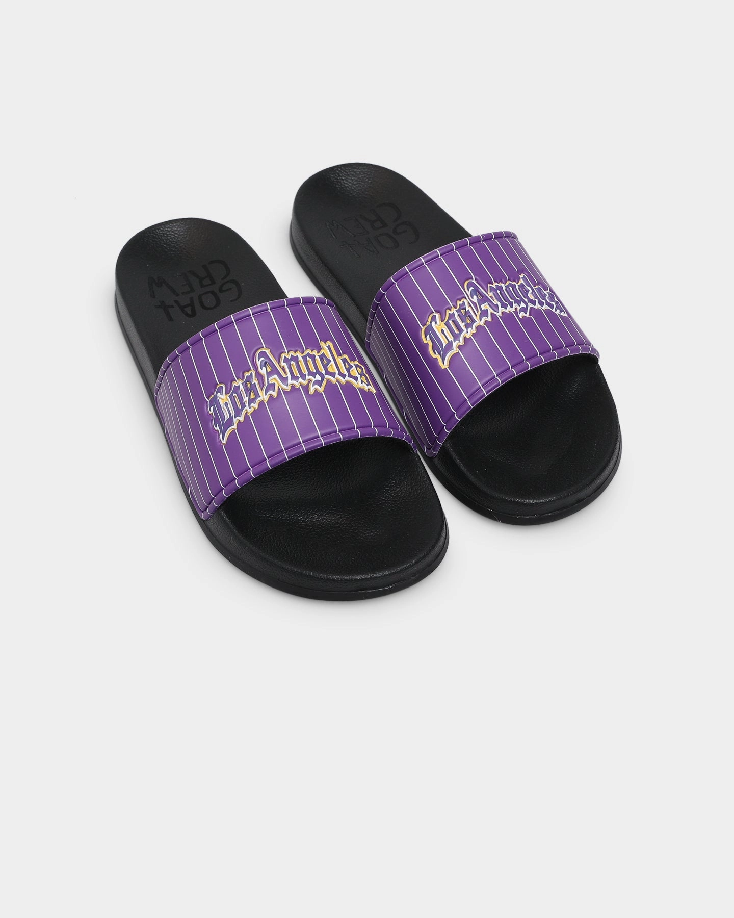 Slippers Water Goat Crew Los Angeles Slides Purple/Yellow
