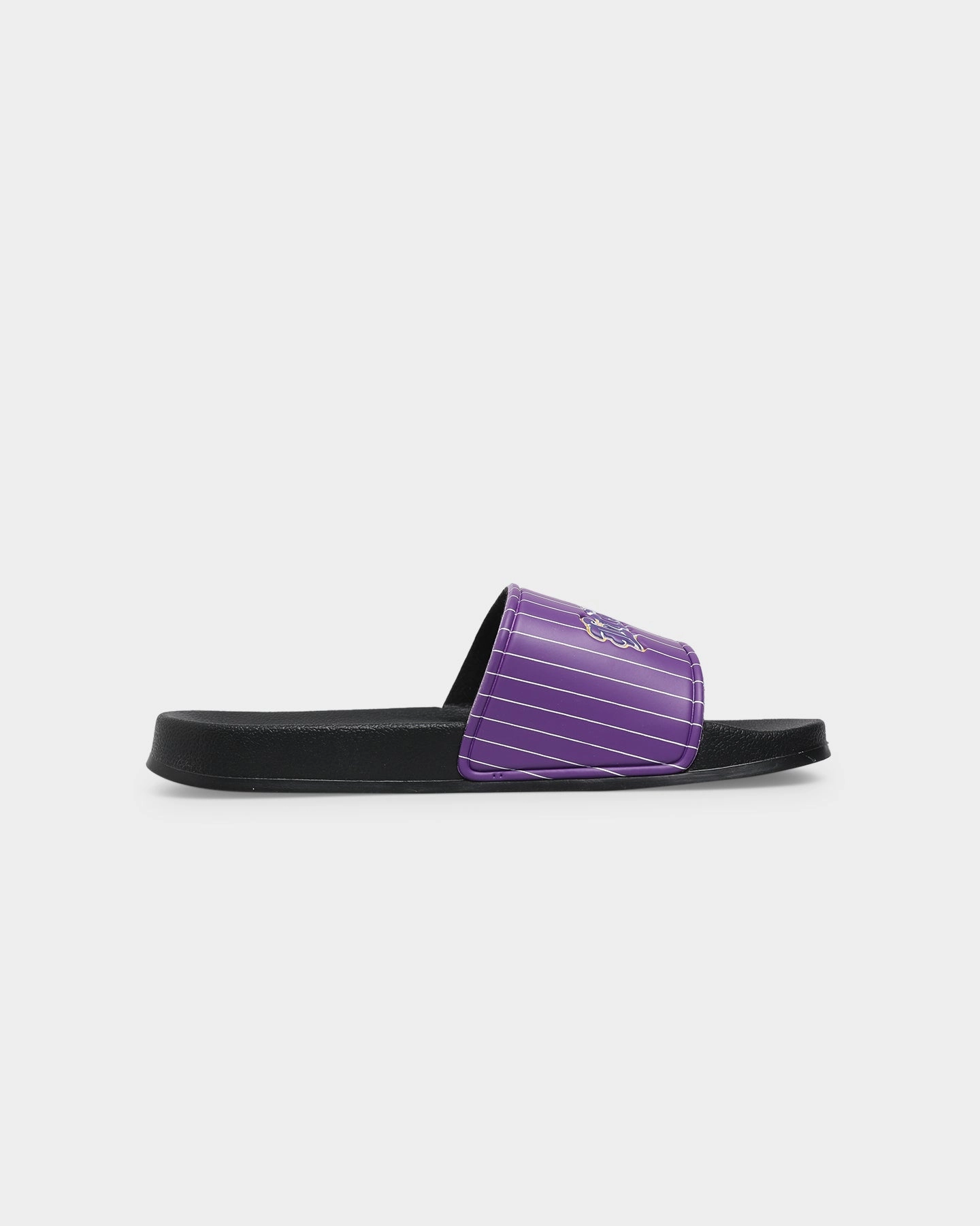 Giant Toe Slippers Goat Crew Los Angeles Slides Purple/Yellow