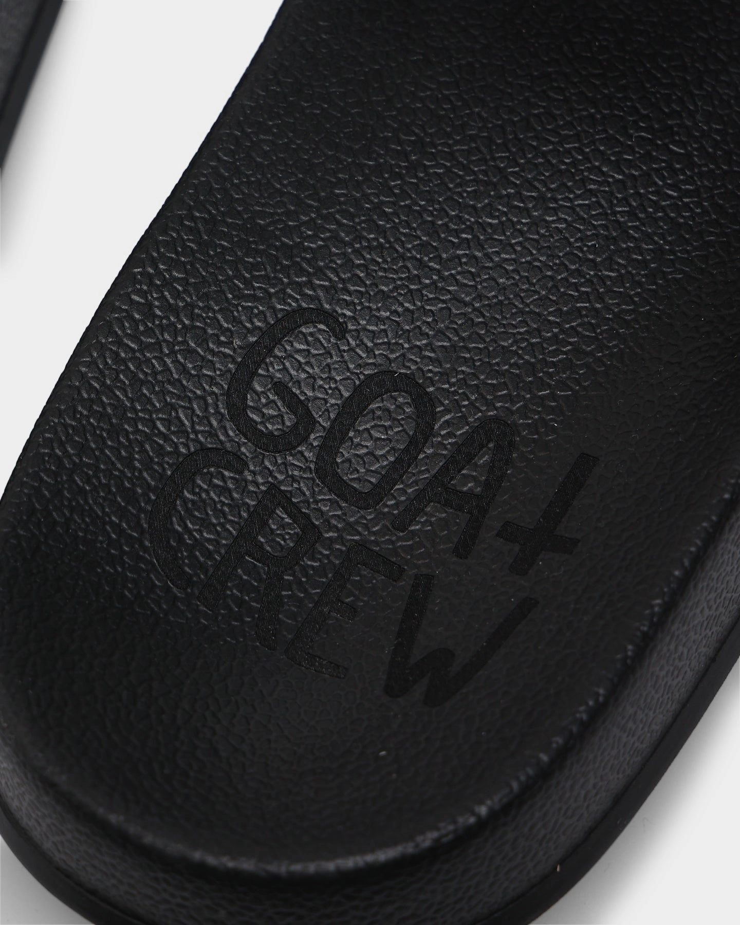 Goat Crew Los Angeles Slides Purple/Yellow Slippers Brand With Nut In Logo