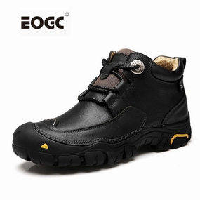 Snow Boots Wide Width Fashion Men Boots Handmade Genuine Leather Ankle Boots  Two Style Autumn Working Shoes Men Dropshipping