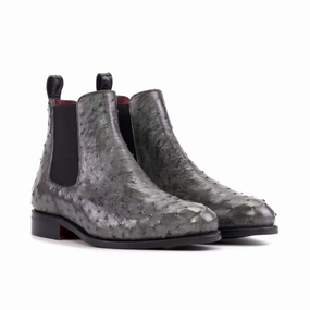 2960 Chelsea Boots Grey Ostrich Chelsea Boots