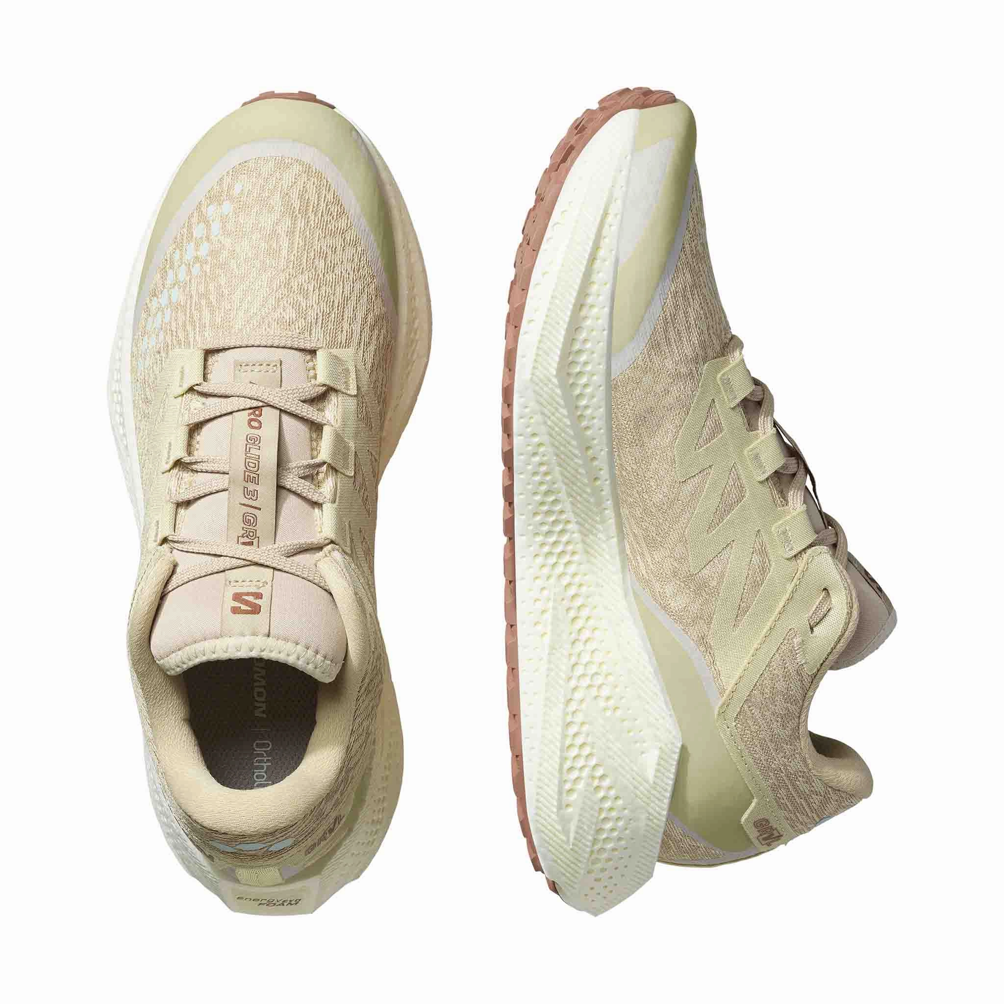 Og Trail Running Shoe Salomon | Men's Aero Glide 3 GRVL Running Shoes - Green Haze/Vanilla Ice/Russet