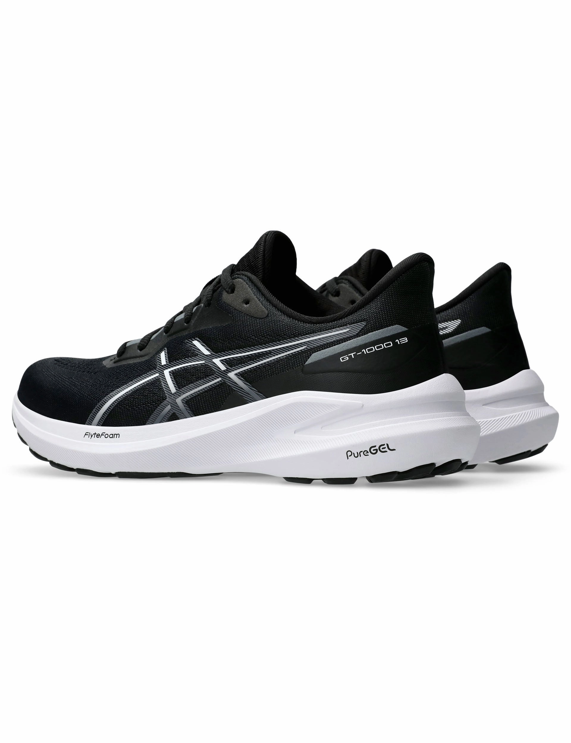 GT-1000 13 - Black/White Asics Rocker Sole Shoes