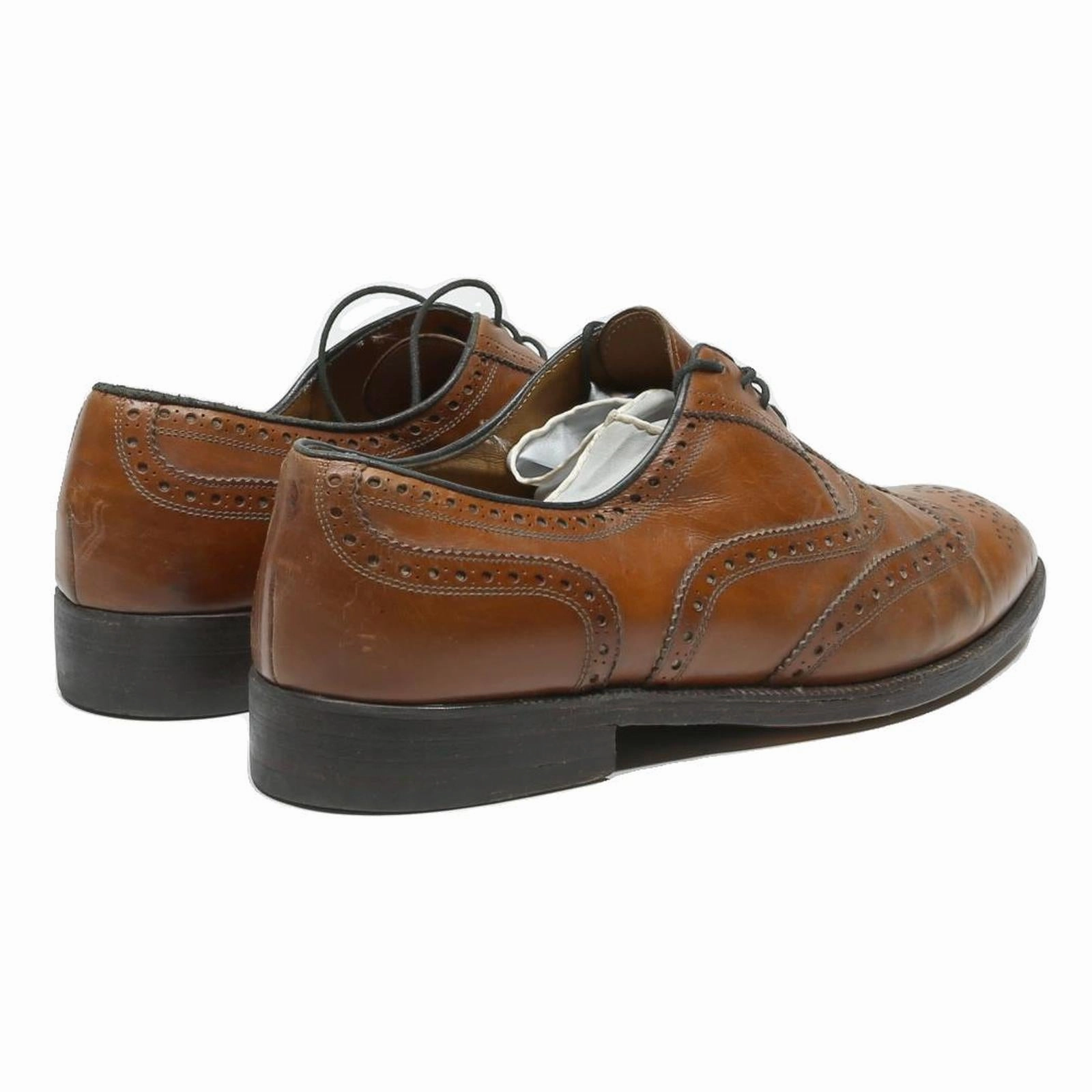 BALLY Mens Brogue Shoes Leather Brown UK 10 Classic Dress Formal Elegant London Brogues Chelsea Boots