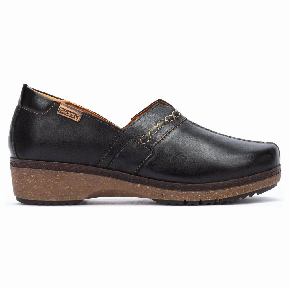 Pikolinos Granada Black Leather Clog (Women's) Taupe Dansko Clogs