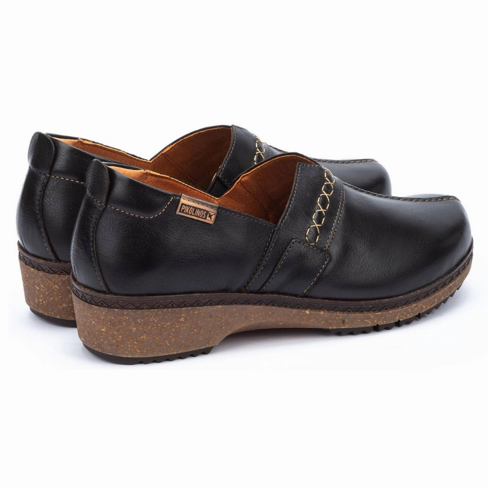 Shoe Carnival Clogs Pikolinos Granada Black Leather Clog (Women's)