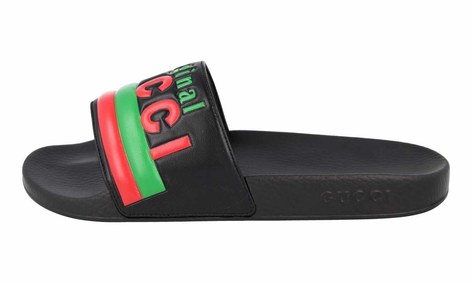 Gucci Men's Black Leather Sandals 632183 Sandals With The Toes Covered