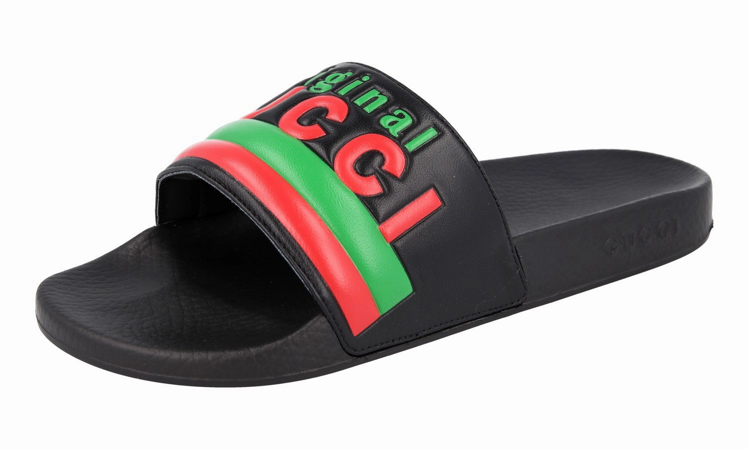 Leather Sole Sandals Gucci Men's Black Leather Sandals 632183