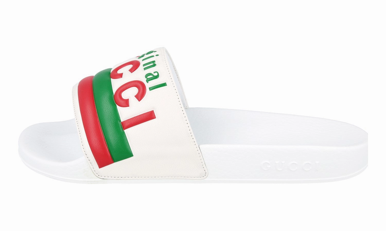 Gucci Men's White Leather Sandals 630606 Melissa Possession Sandals