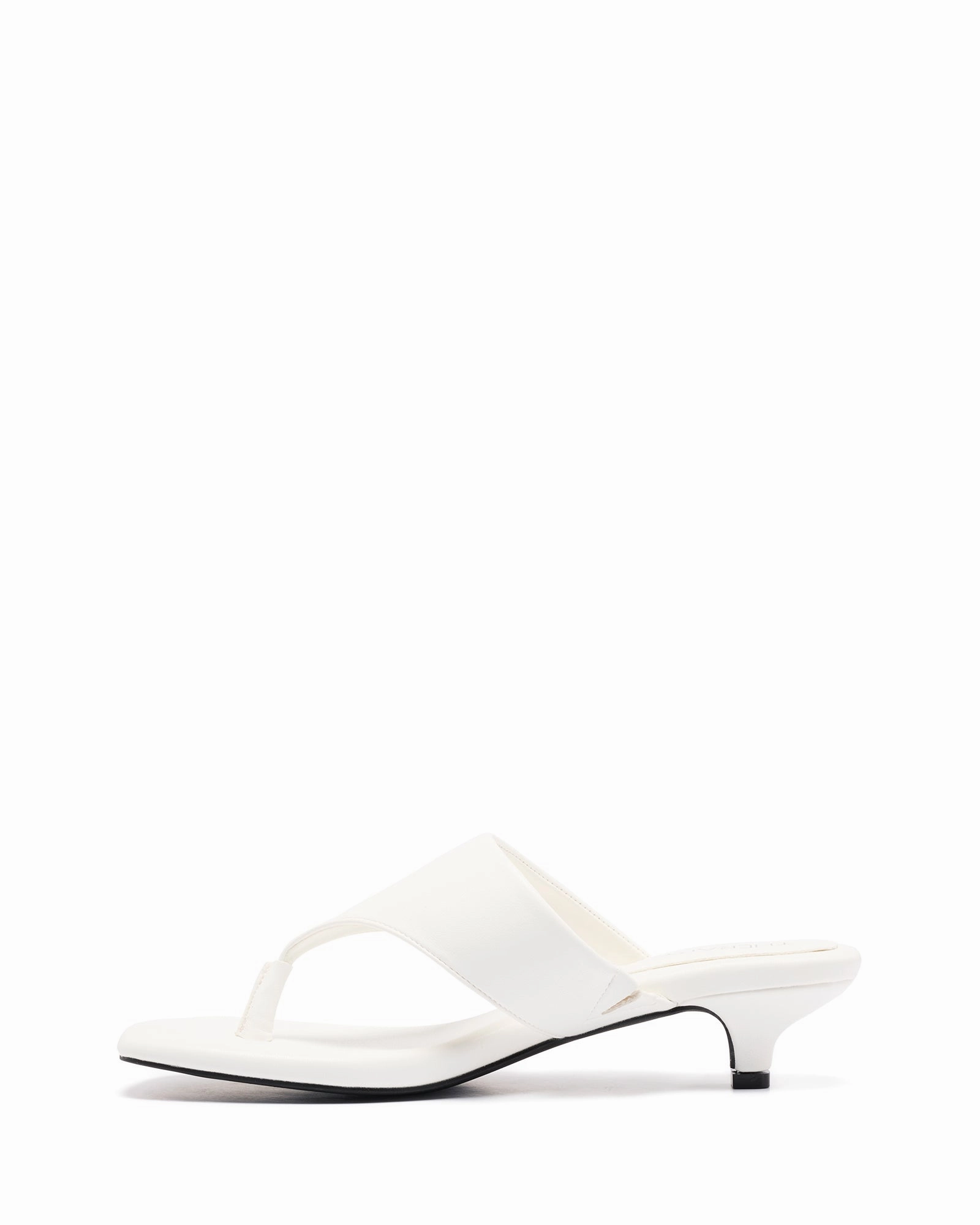 Photos High Heels Shoes Hailey Thong Heel White