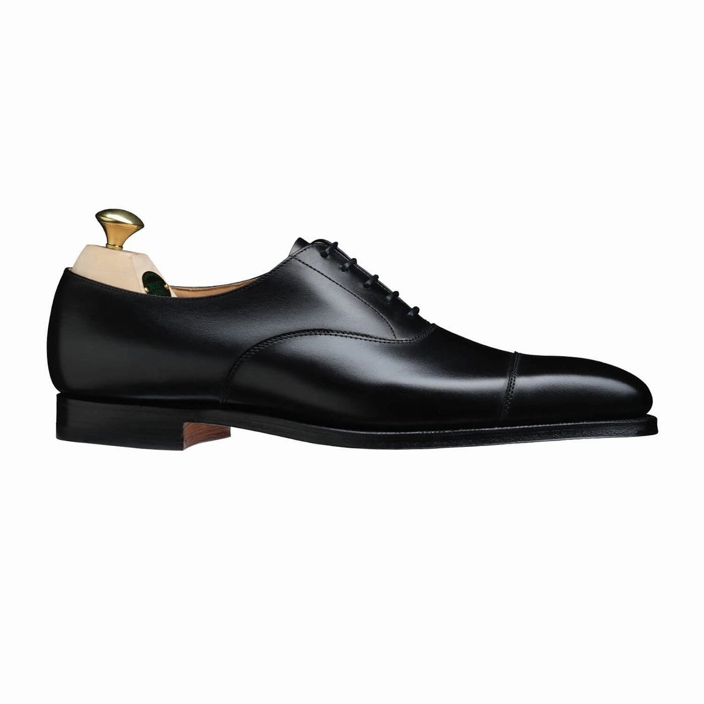 Oxford Toe Shoes Hallam Black Calf